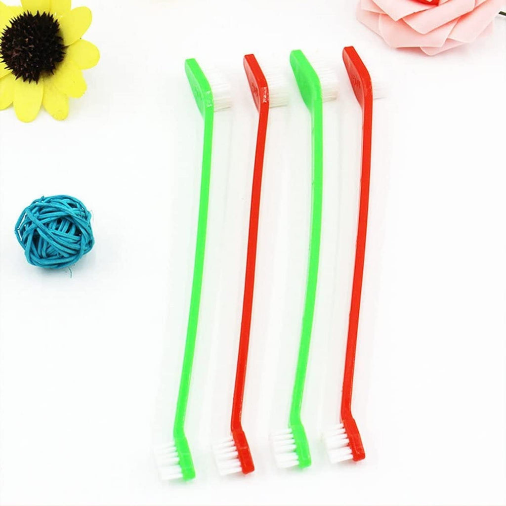 Double-Headed  Pet Toothbrush Set of 4