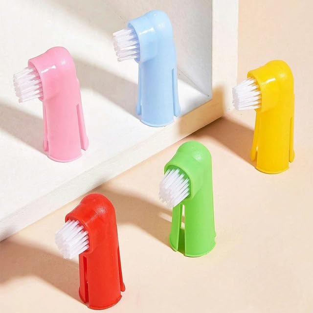 Soft Dog Finger Toothbrush Massager