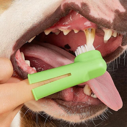 Soft Dog Finger Toothbrush Massager