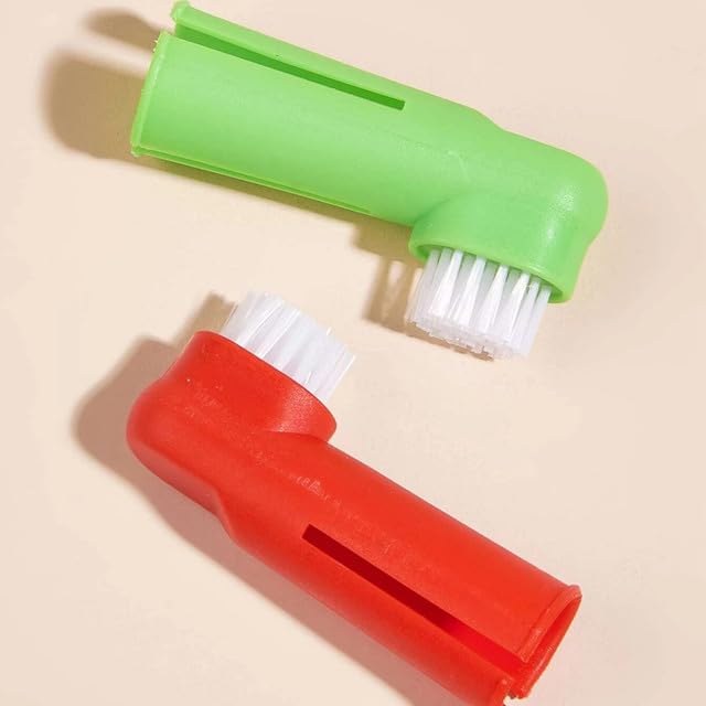 Soft Dog Finger Toothbrush Massager