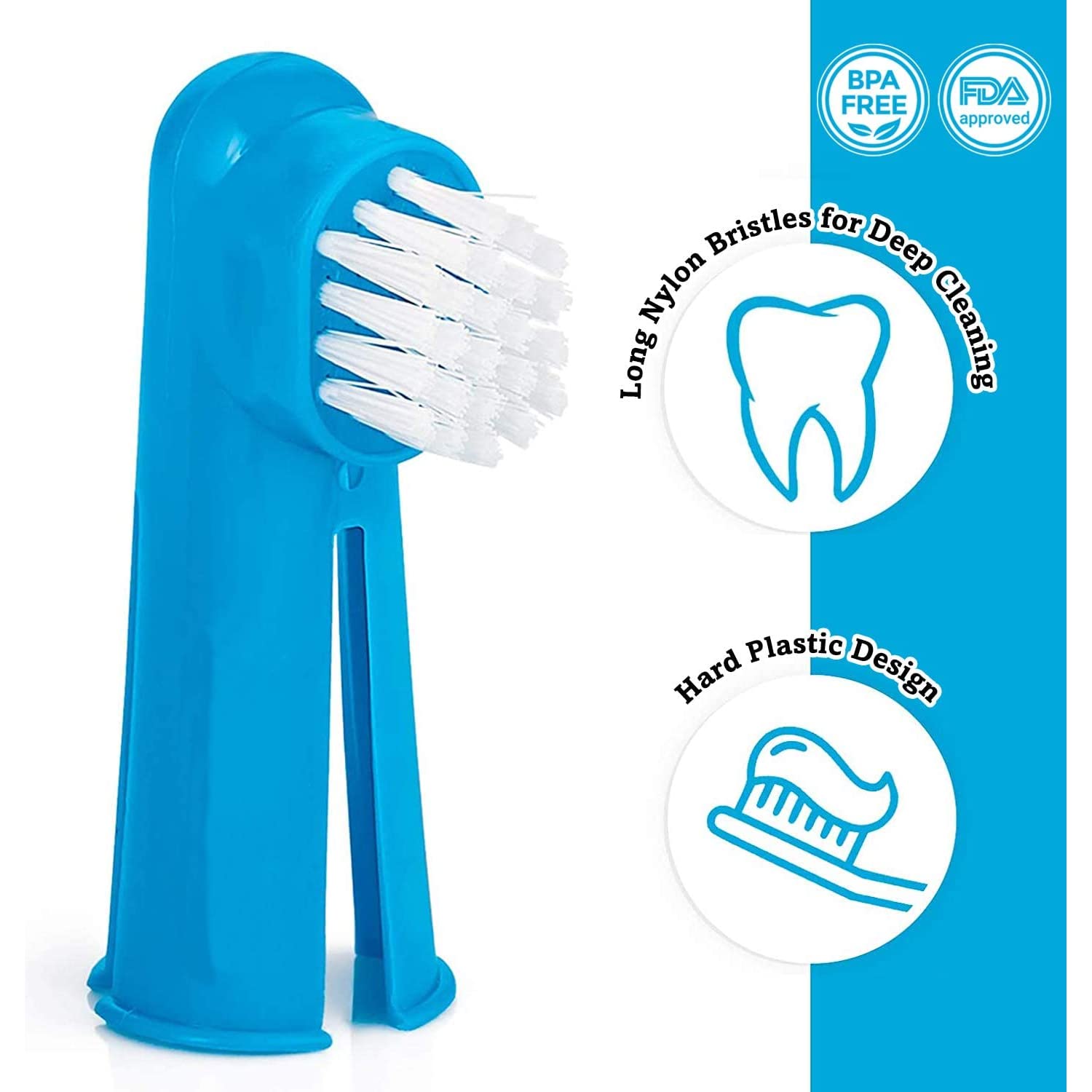 Dog Finger Toothbrush with Massager