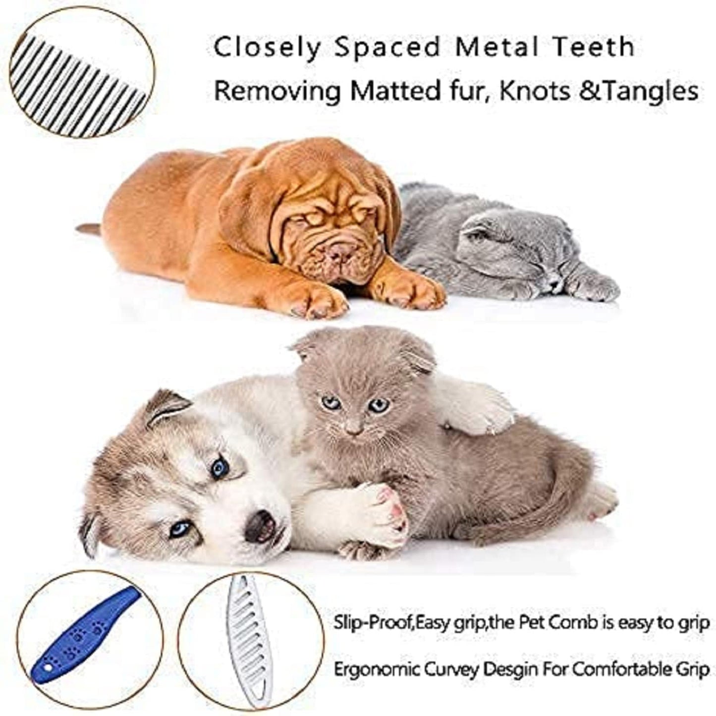 Pet Grooming Shedding & Deshedding Comb