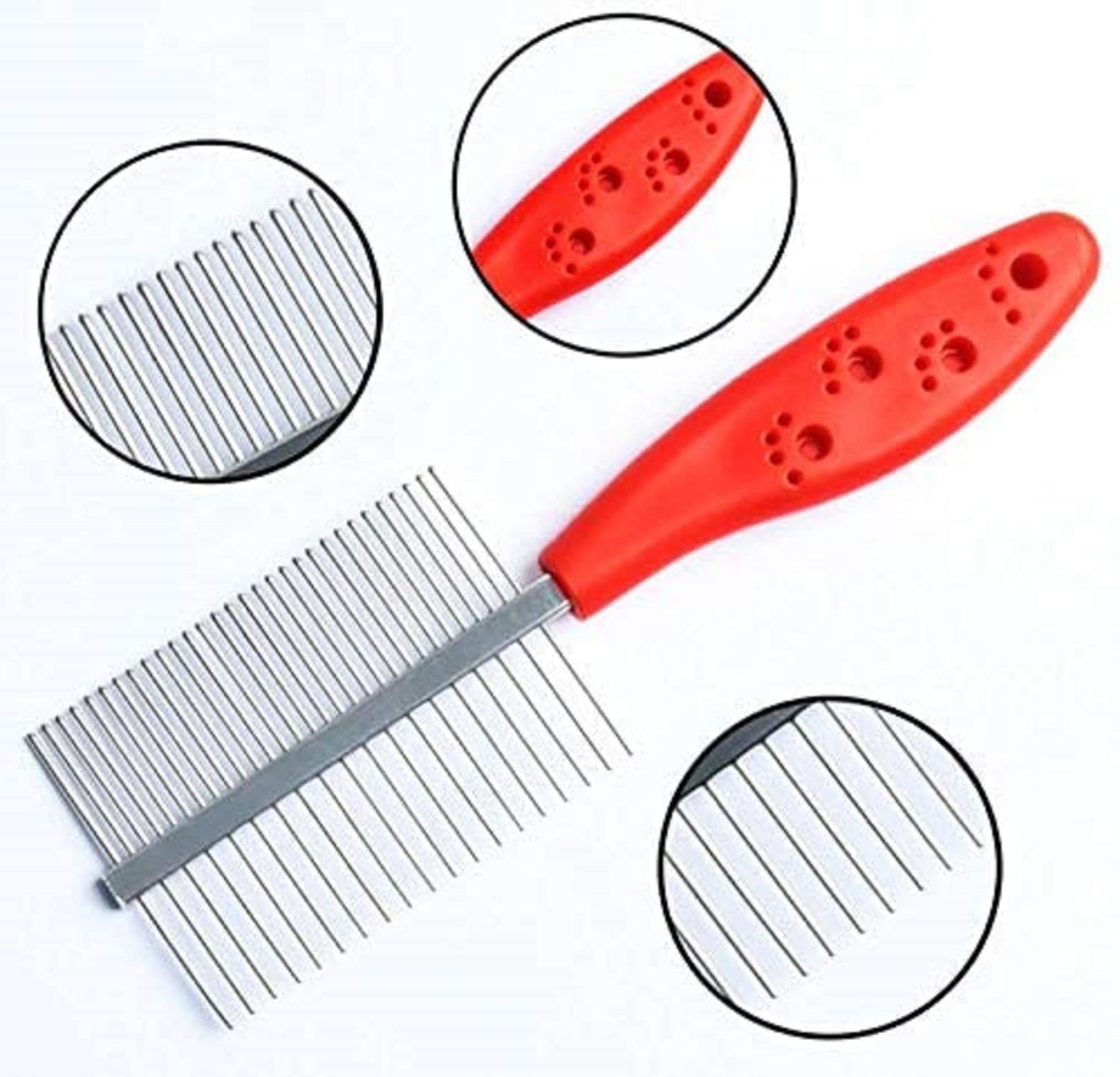 Double-Sided Metal Flea Comb