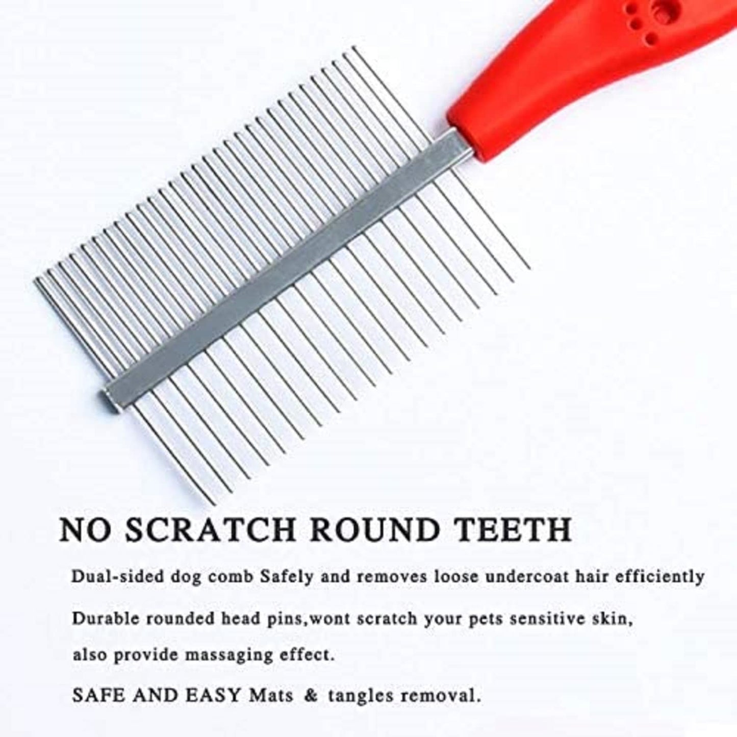 Double-Sided Metal Flea Comb