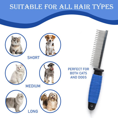 Pet Detangling Comb Stainless Steel