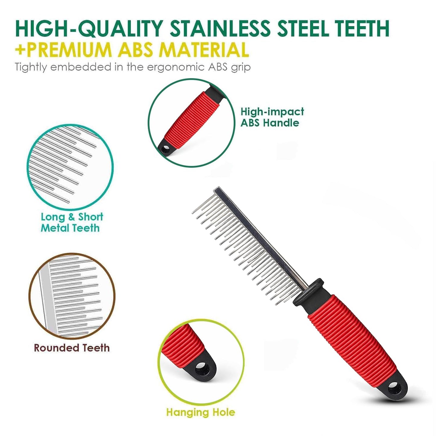 Pet Detangling Comb Stainless Steel