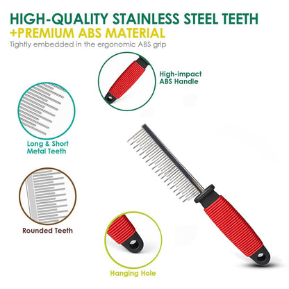 Pet Detangling Comb Stainless Steel