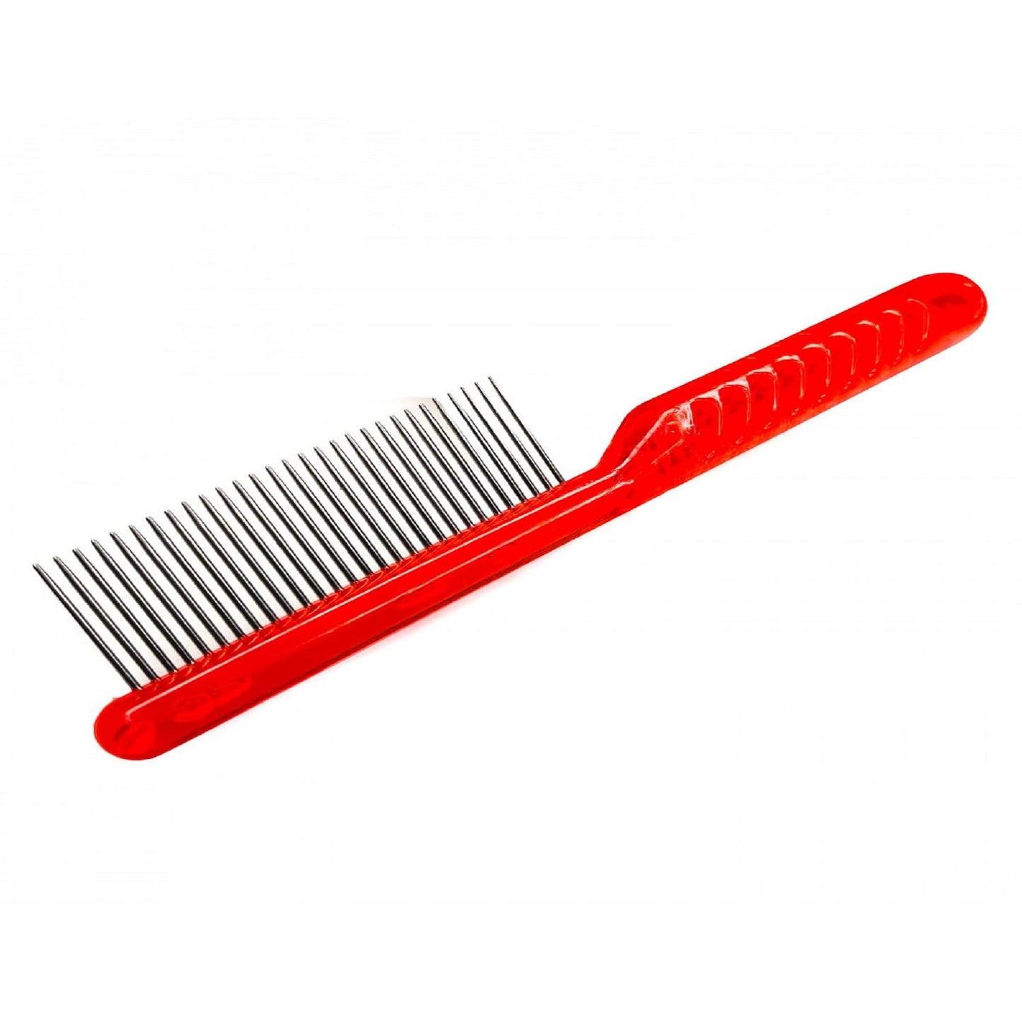 Dog Stainless Steel Grooming Comb Clean Tool(Red)