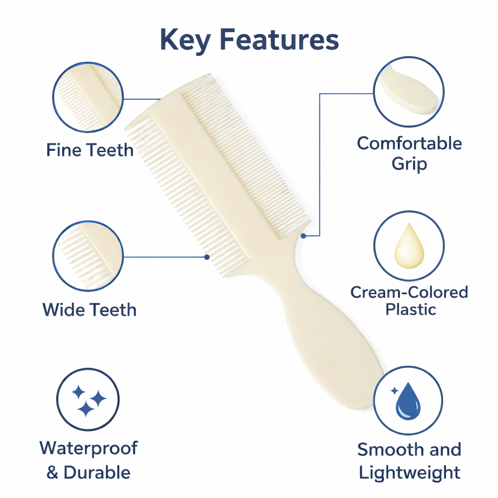Double-Sided Flea Lice Comb Set