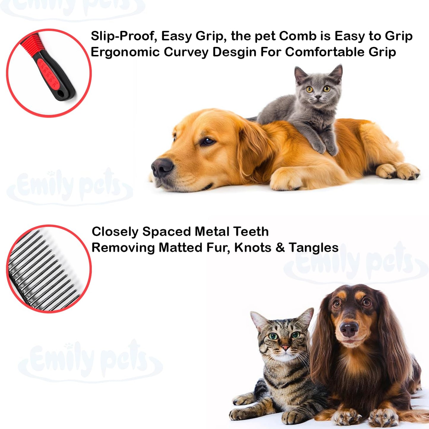 Stainless Steel Pet Grooming Comb