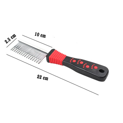 One Sided Steel Teeth Grooming Comb