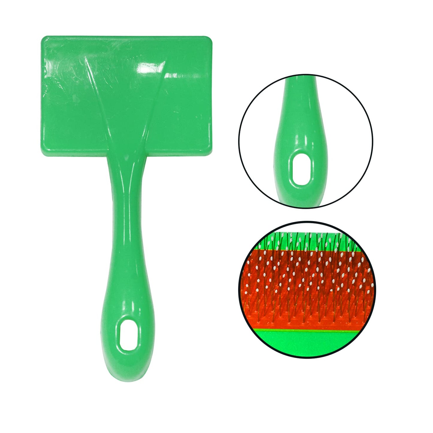 Green Universal Pet Slicker Brush