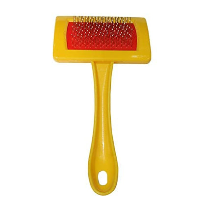 Yellow Flexible Pin Slicker Brush