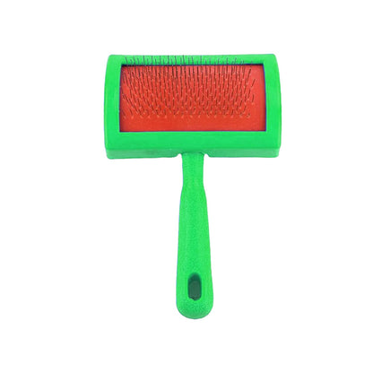 Small Green Carding Slicker Brush