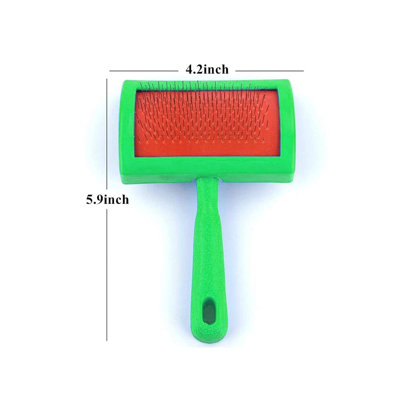 Small Green Carding Slicker Brush