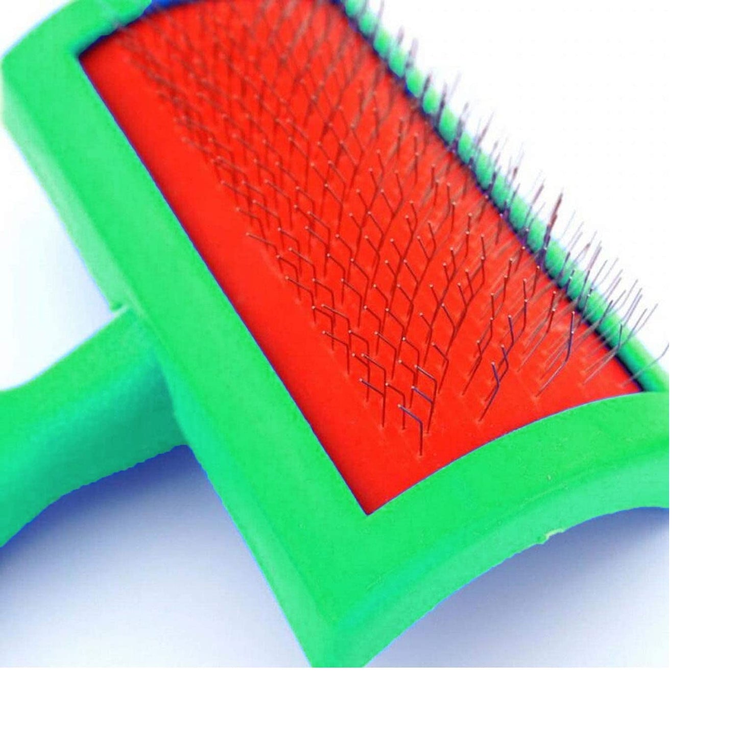 Small Green Carding Slicker Brush