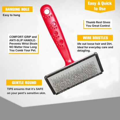 Paw Print Pet Grooming Brush