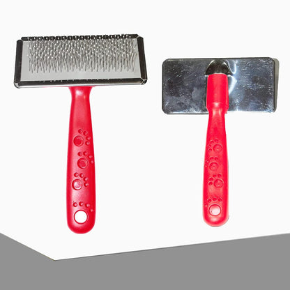 Paw Print Stainless Grooming Brush
