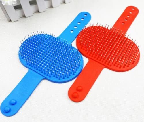 Hand Shaped Pet Bathing & Grooming Rubber Brush