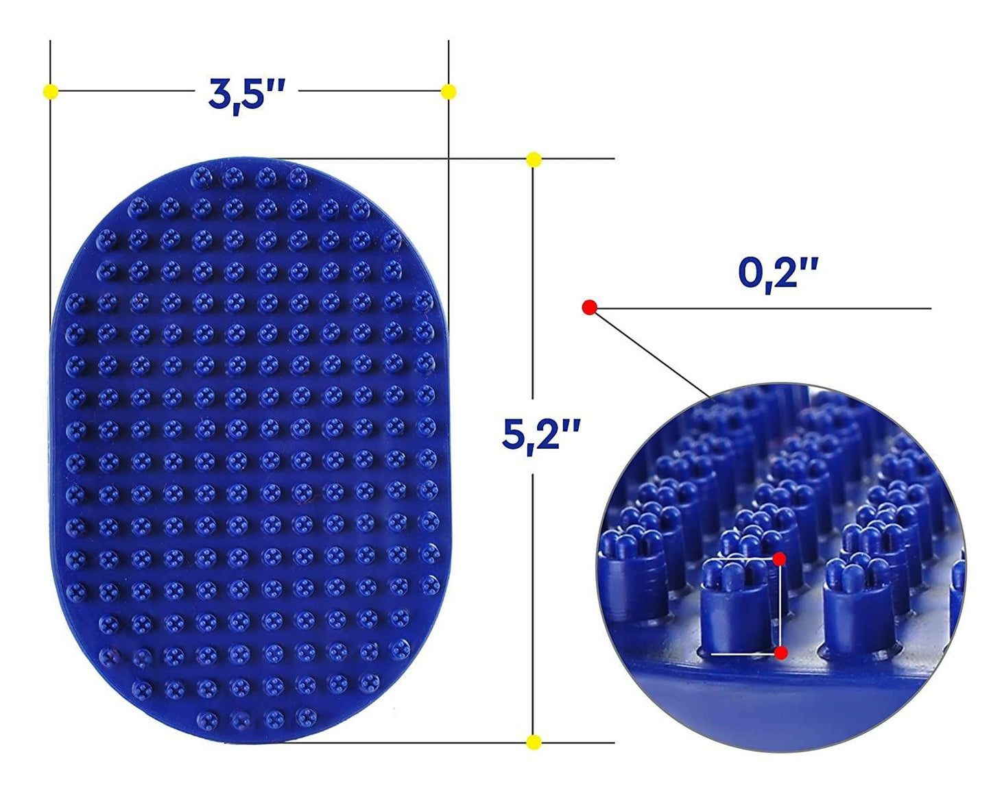 Bath Brush for Dog Grooming ( BLUE )