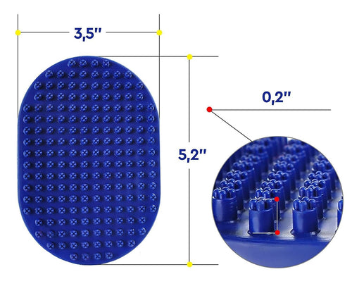 Bath Brush for Dog Grooming ( BLUE )
