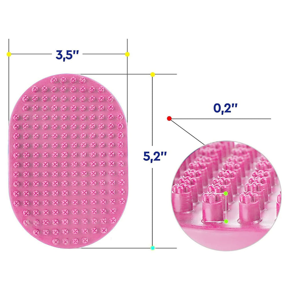 Bath Brush for Dog Grooming ( PINK )