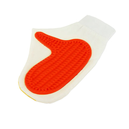 Red Pet Grooming Hair Remover Gloves