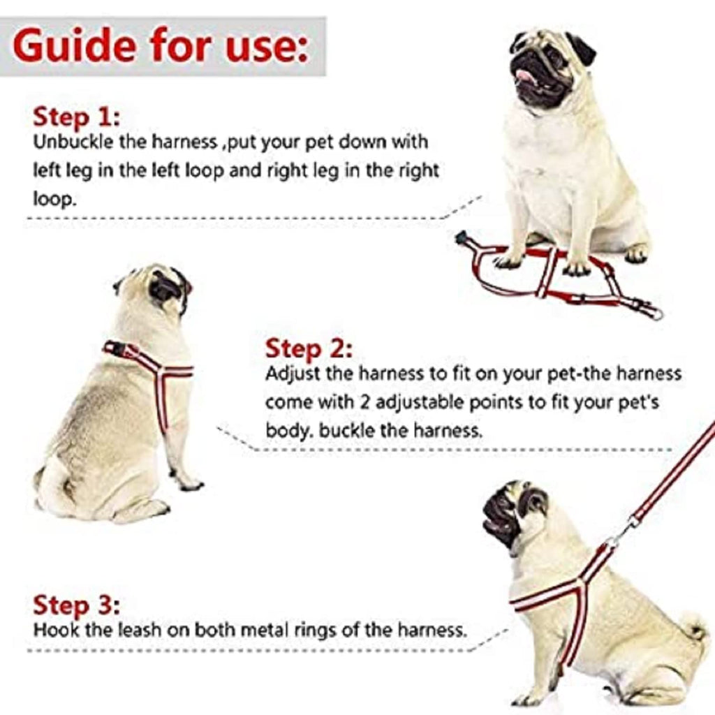 Reflective No-Pull Dog Harness leash Set