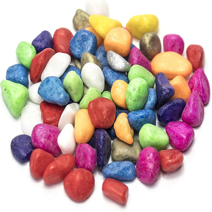 Decorative Rocks, Aquarium Mixed Color Stones-1kg (4-6mm)
