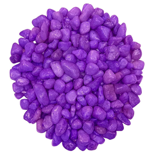 Decorative Rocks, Mini Pebbles Aquarium Purple Color 1KG