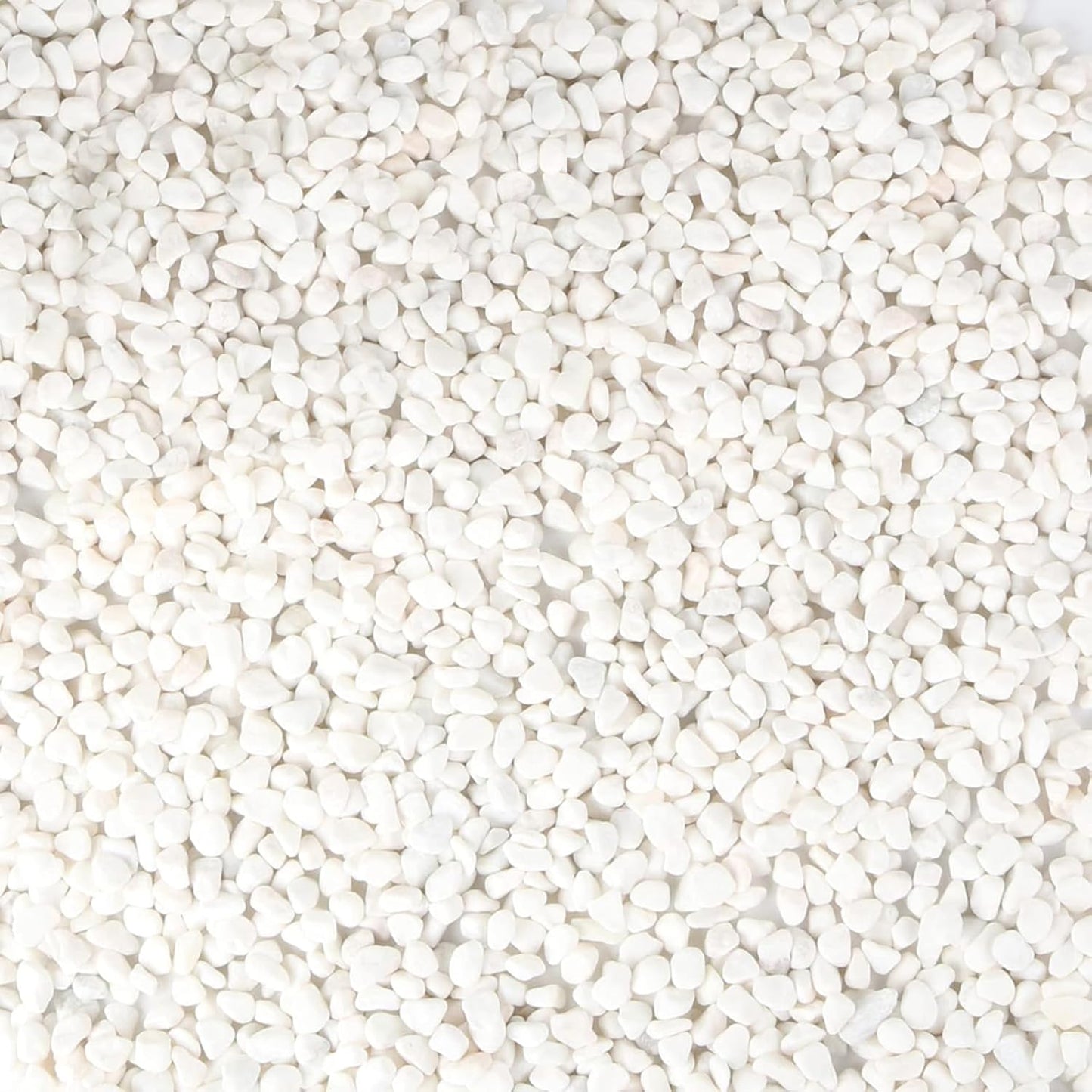 White Polished Gravel Stones for Fish Tank Fillers 1KG (0.8-1cm)