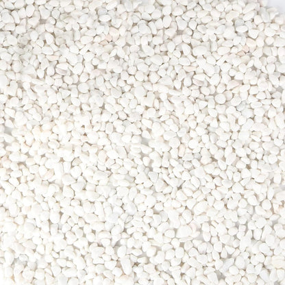 White Polished Gravel Stones for Fish Tank Fillers 1KG (0.8-1cm)