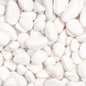 White Polished Decorative Gravel Stones 1KG - (1.2-1.5 cm)