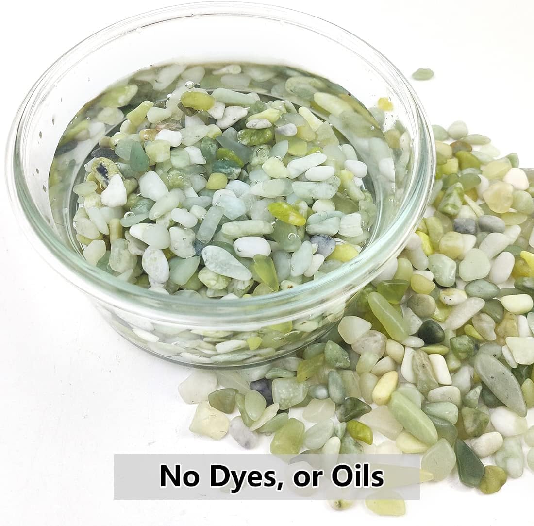 Polished Jade Pebbles for Succulents & Cactus – 1 KG