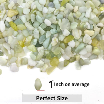 Polished Jade Pebbles for Succulents & Cactus – 1 KG
