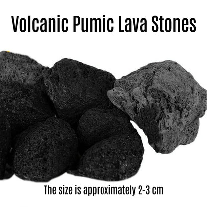 Decorative Stones Black Lava Rocks (2-3 cm) Granules- 0.5 KG