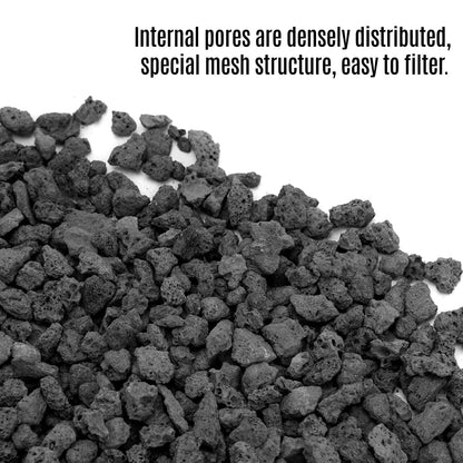 Decorative Stones Black Lava Rocks (2-3 cm) Granules- 0.5 KG