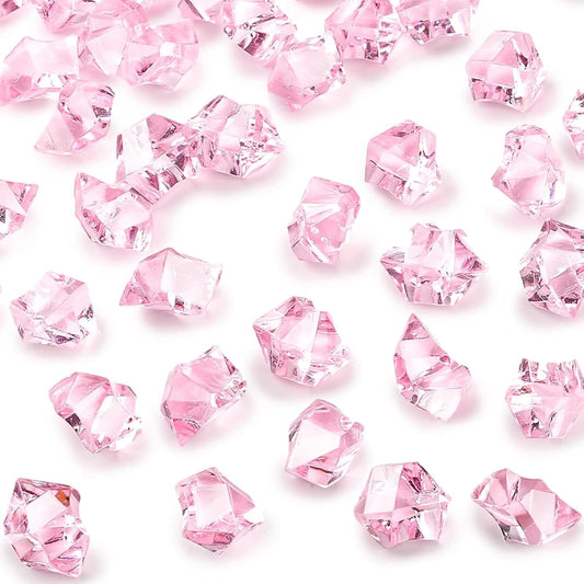 Pink Acrylic Aquarium Pebbles 100g