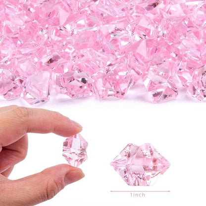 Pink Acrylic Aquarium Pebbles 100g