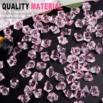 Pink Acrylic Aquarium Pebbles 100g