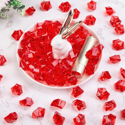 Red Acrylic Aquarium Pebbles 100g