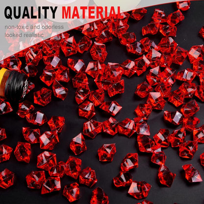 Red Acrylic Aquarium Pebbles 100g