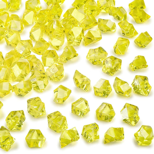 Yellow Acrylic Aquarium Decorative Diamonds
