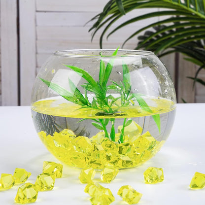 Yellow Acrylic Aquarium Decorative Diamonds