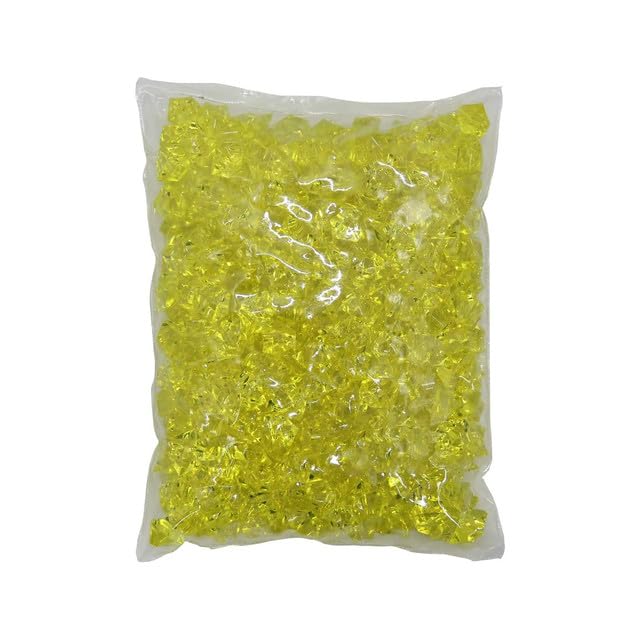 Yellow Acrylic Aquarium Decorative Diamonds