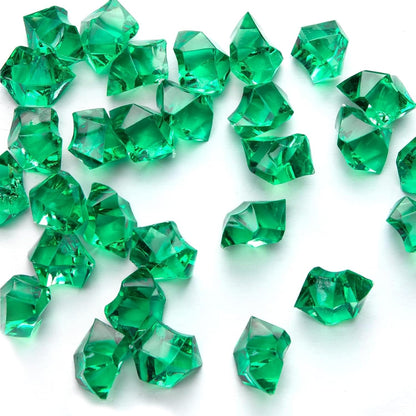 Green Acrylic Aquarium Decorative Stones