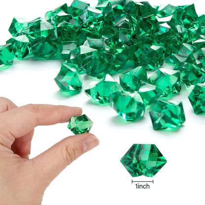 Green Acrylic Aquarium Decorative Stones