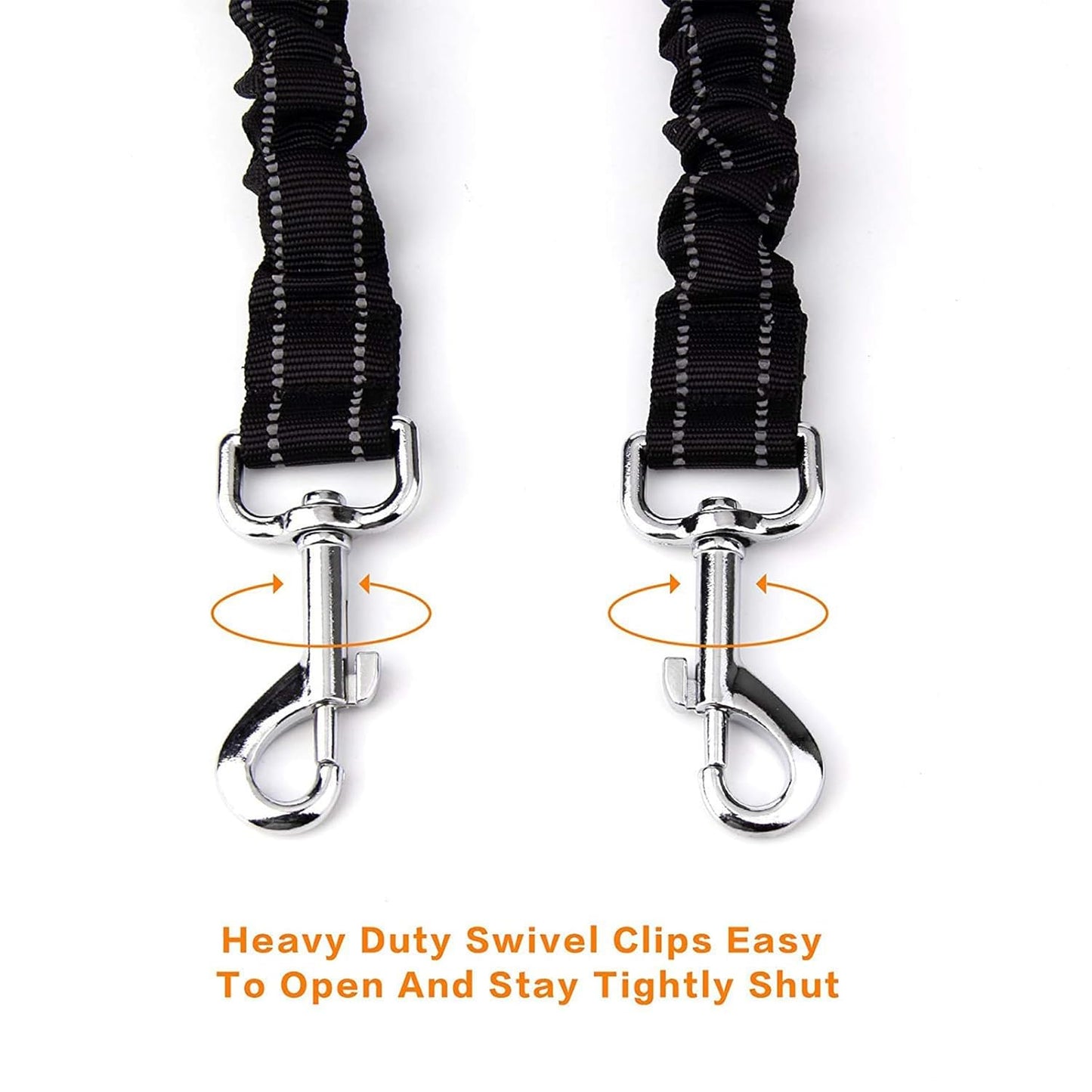 Reflective Nylon Dog Leash with Waist Belt