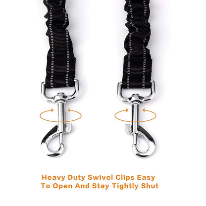 Reflective Nylon Dog Leash with Waist Belt