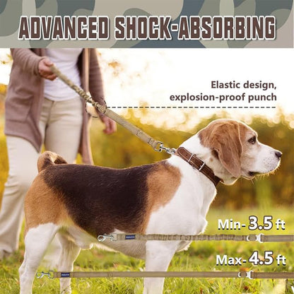 Bungee Shock-Absorbing Dog Leash- Blue